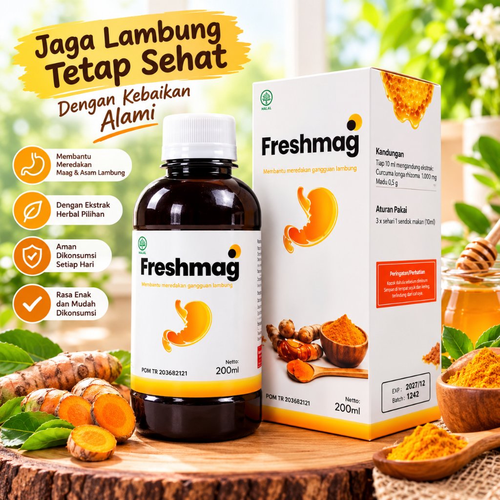 Freshmag Madu Herbal Obat Maag Asam Lambung GERD
