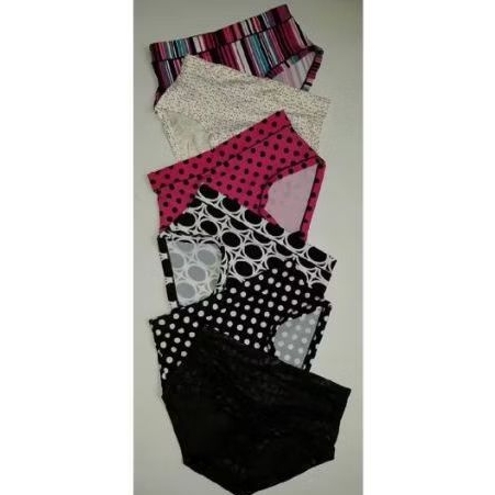 Paket Celana Dalam Amitie Nylon Print 1 dan 2 (isi 3 pcs)