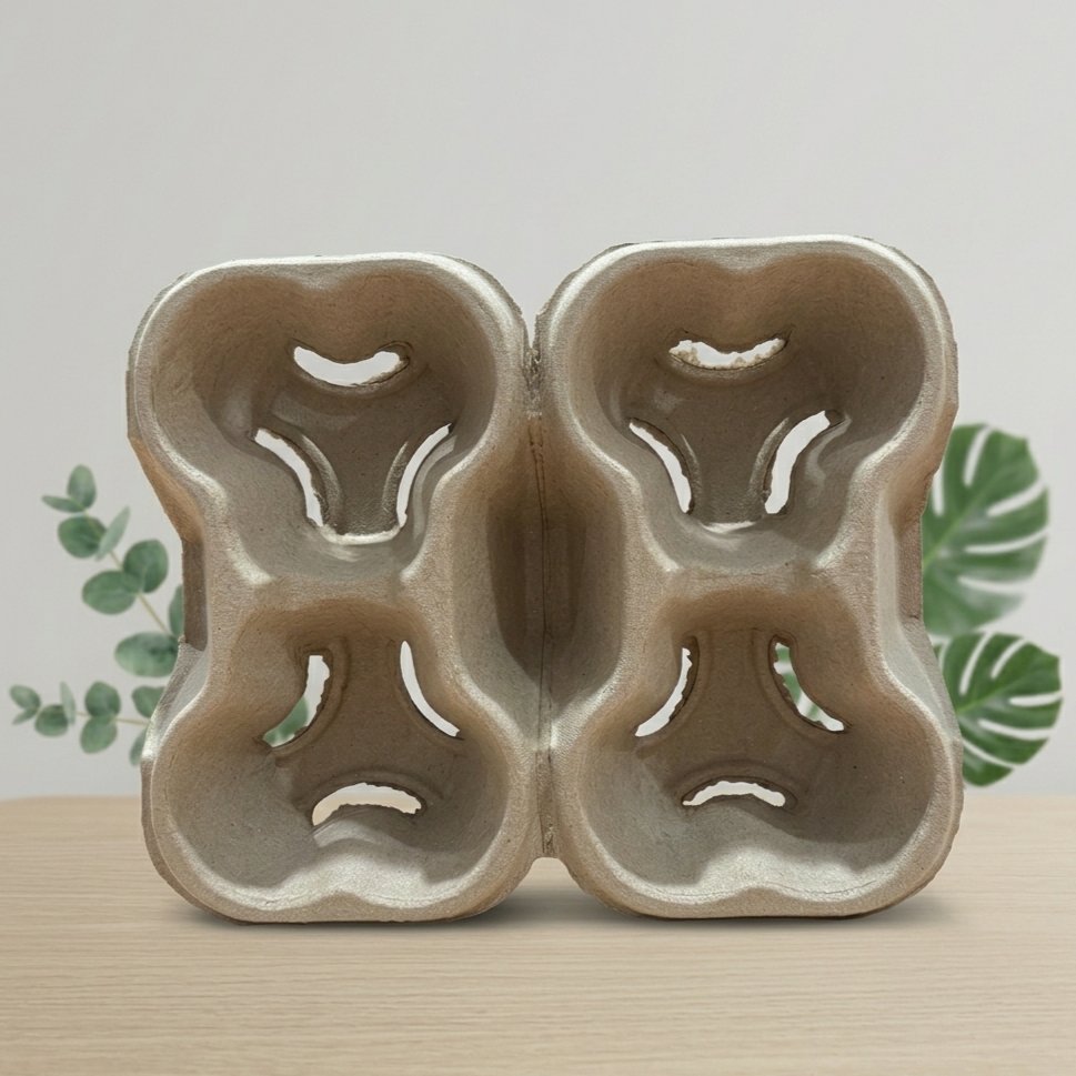 25PCS / 100PCS  - DRINK TRAY 4 CUPS - TATAKAN GELAS KERTAS PAPER CUP HOLDER