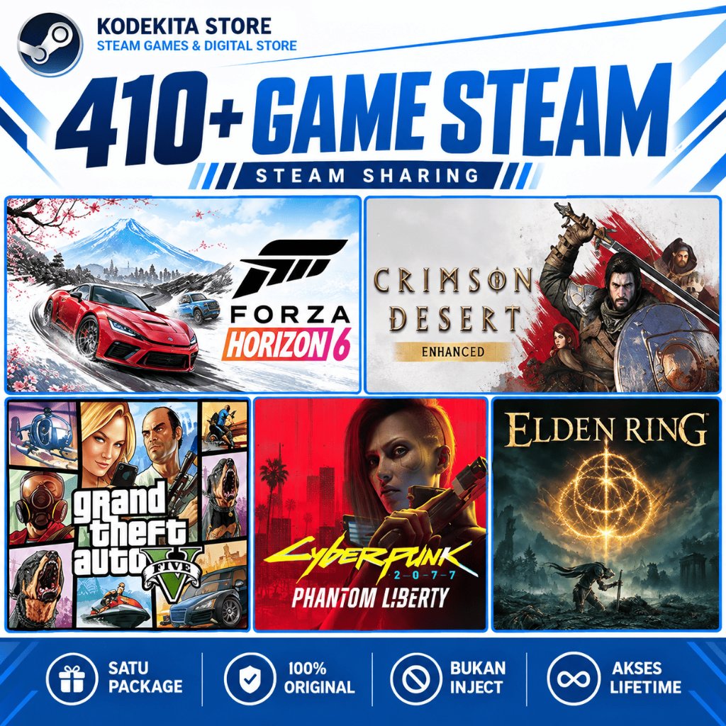 Akun PC Steam Sharing, Beli Akun PC, Download Akun via Steam, Game PC Digital, Main Offline Windows,