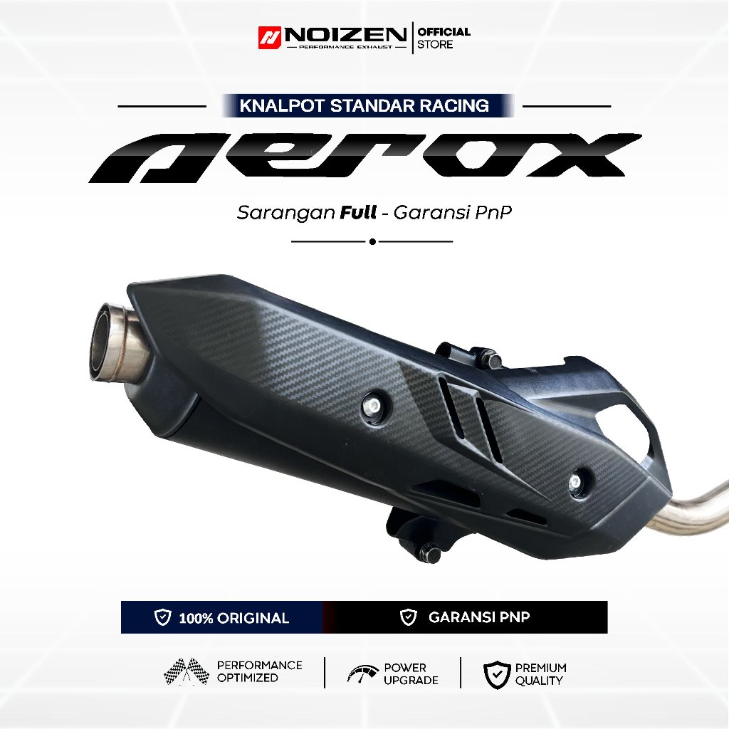 Knalpot Standar Racing AEROX New Old 155 Pnp Bass Adem Sarfull NZA-BT-TP