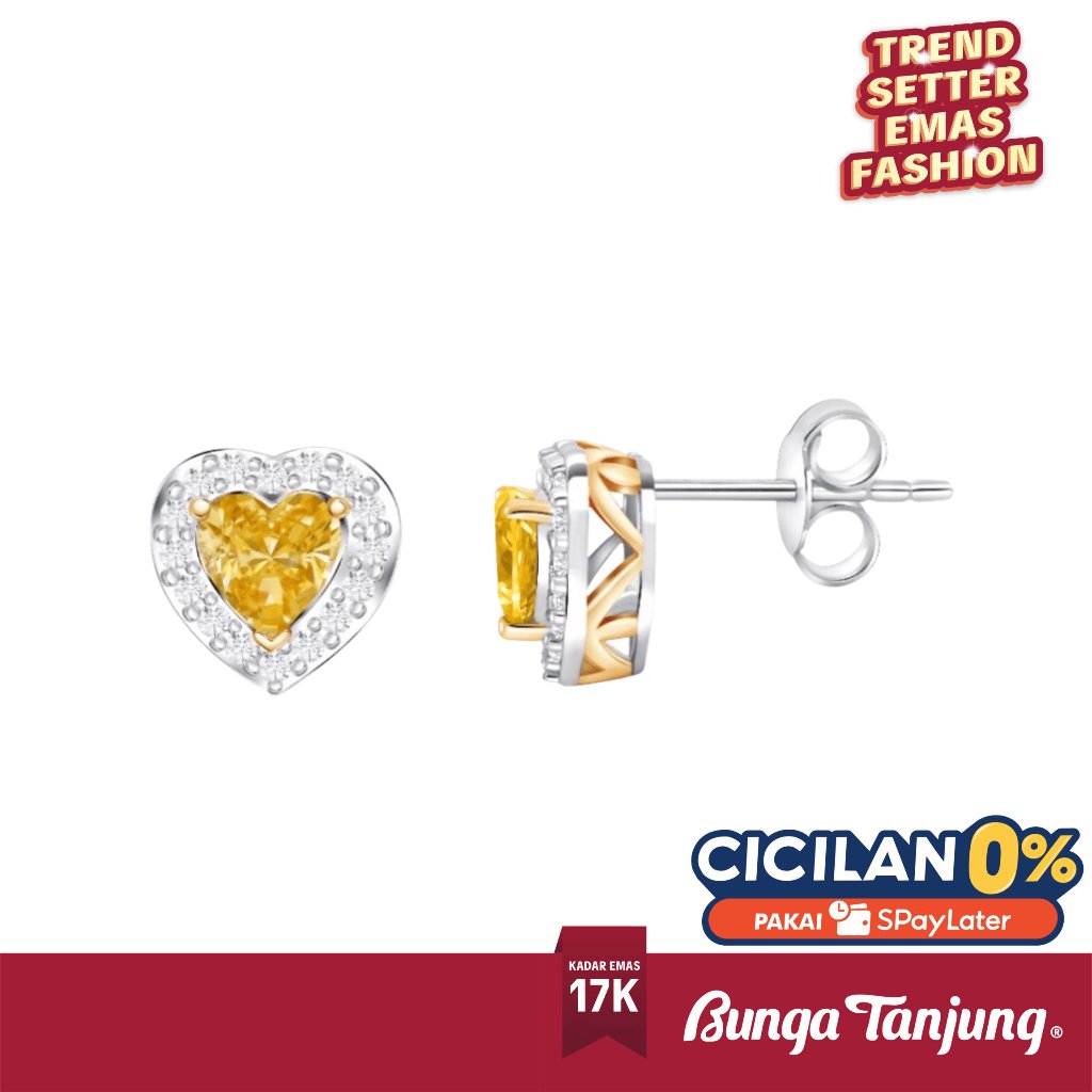ANTING PRINCESS COLOR - SDW GOLD - EMAS 18K - BUNGA TANJUNG GOLD