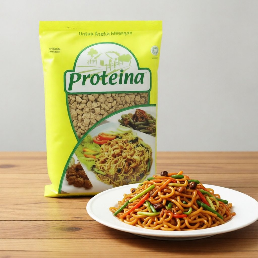 PROTEINA KUNING LS daging nabati Proteina analog - proteina untuk masa otot - vegetarian 250 gr