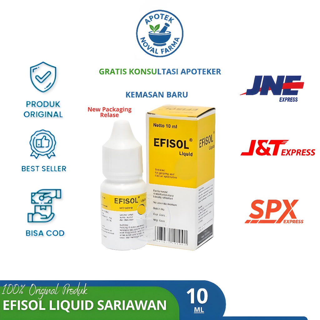 (Live) Efisol Liquid Obat. Sariawan Penganti Albotly Bisa COD