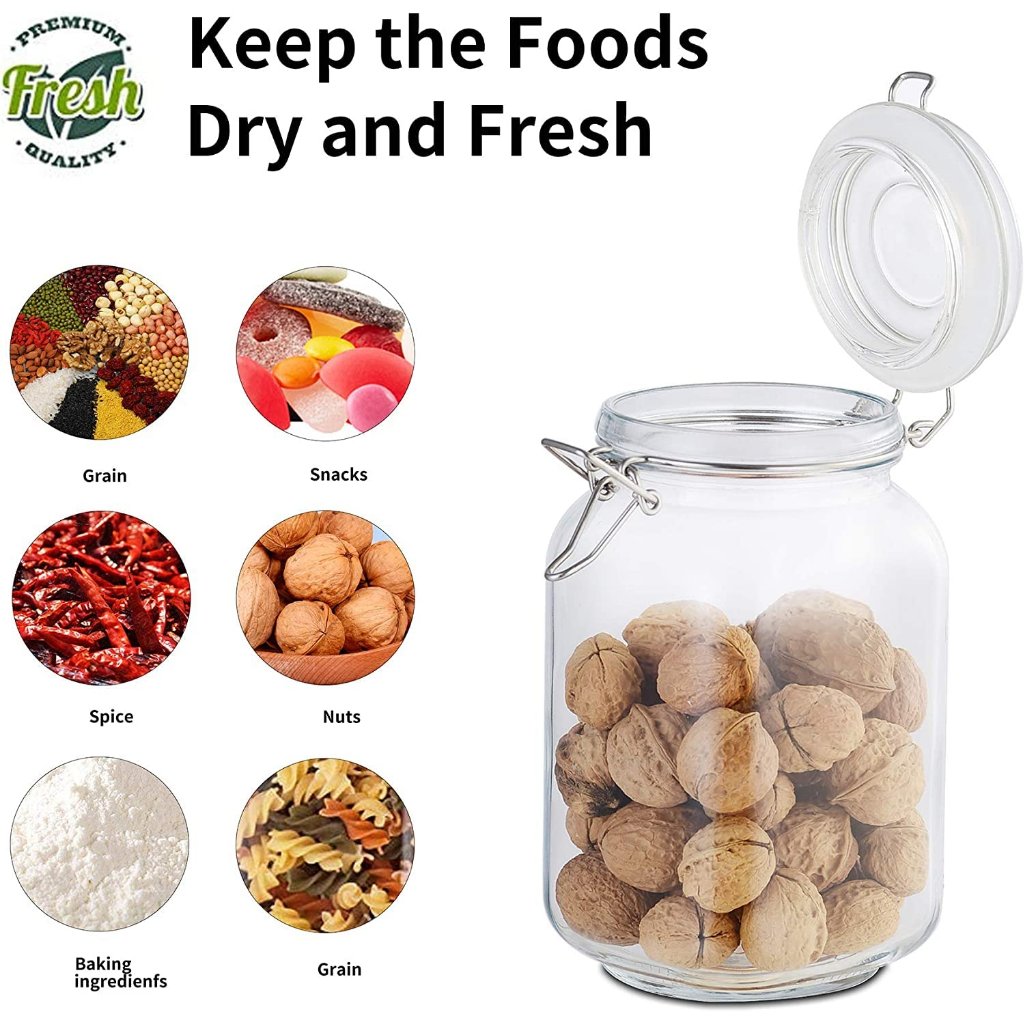 Toples Kaca Jar Kaca Toples Makanan Food Organizer / Mini Jar Kaca