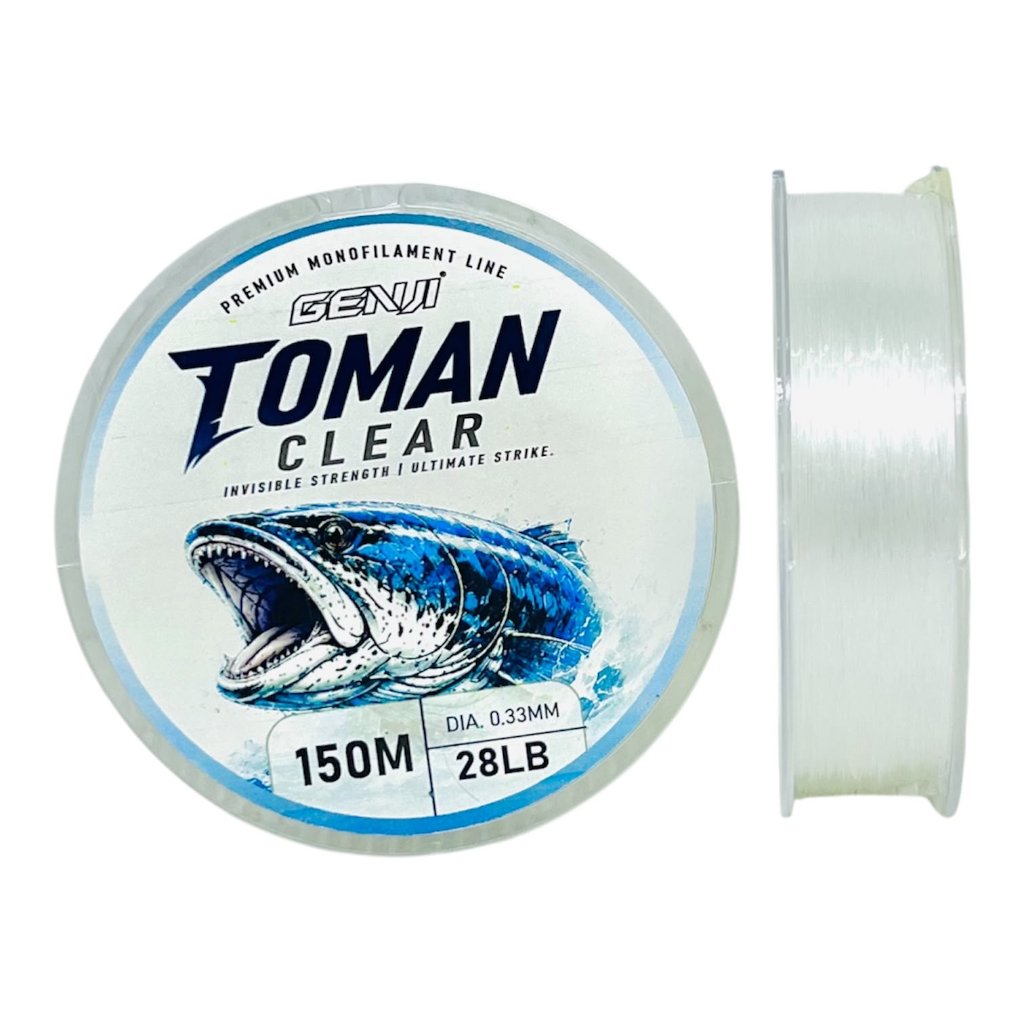 Senar Pancing | GENJI TOMAN Clear 150M Untuk Mancing Ikan Predator Super Kuat & Anti Keriting