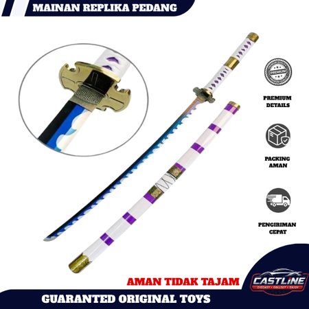 (BUKAN PEDANG ASLI) MAINAN REPLIKA - Pedang Bahan Metal Samurai Katana One Piece 104CM