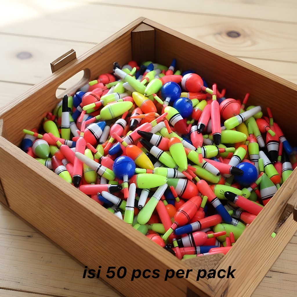 PELAMPUNG PANCING - STARLITE ISI 50 PCS MIX UNTUK ISI TOKO  GROSIR