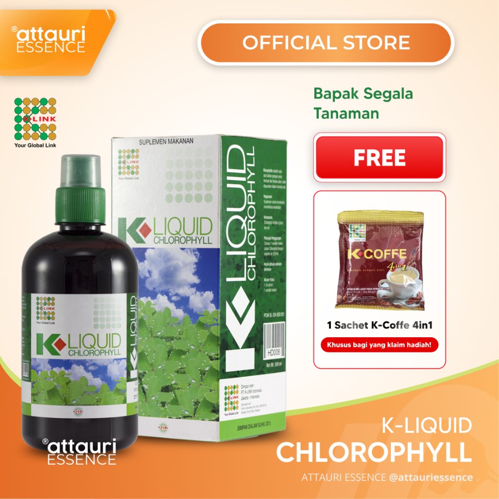 K-LIQUID CHLOROPHYLL 500 ml KLOROFIL K LINK ORIGINAL Clorofil Klink Klorofil Original BPOM 500 ml Ch