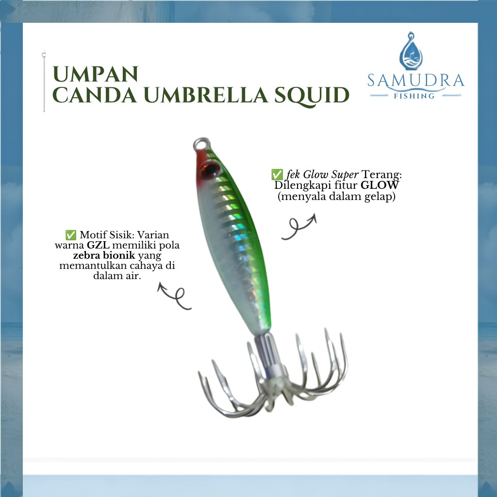 Umpan Bless Umbrella Squid Jig Umpan Cumi 40GR