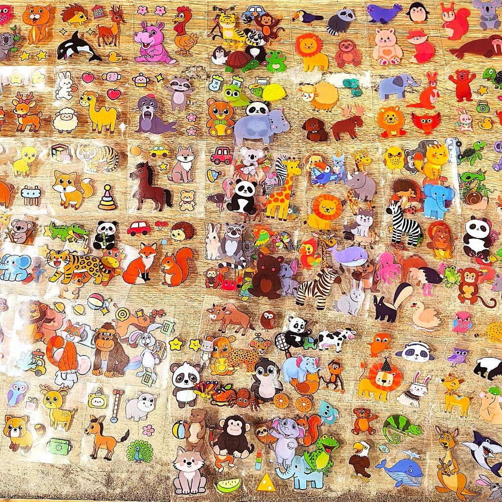 DIY Sticker Hewan 328PCS / Motif Nya / Tempelan LUCU Stiker Deco Gift Tema BINATANG Stiker Tumbler A