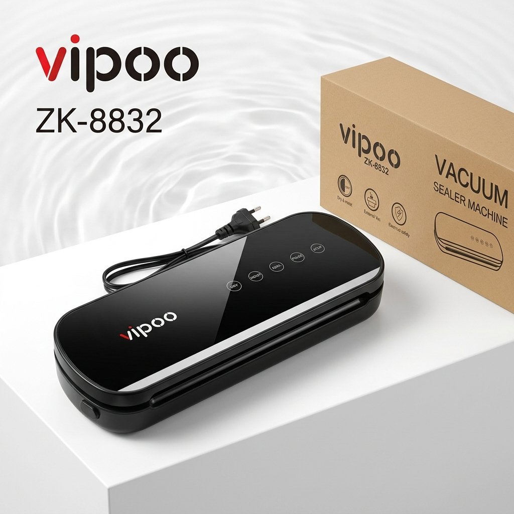 Vacuum Sealer Vipoo ZK-8832 Mesin Kemasan Press Otomatis ZK8832