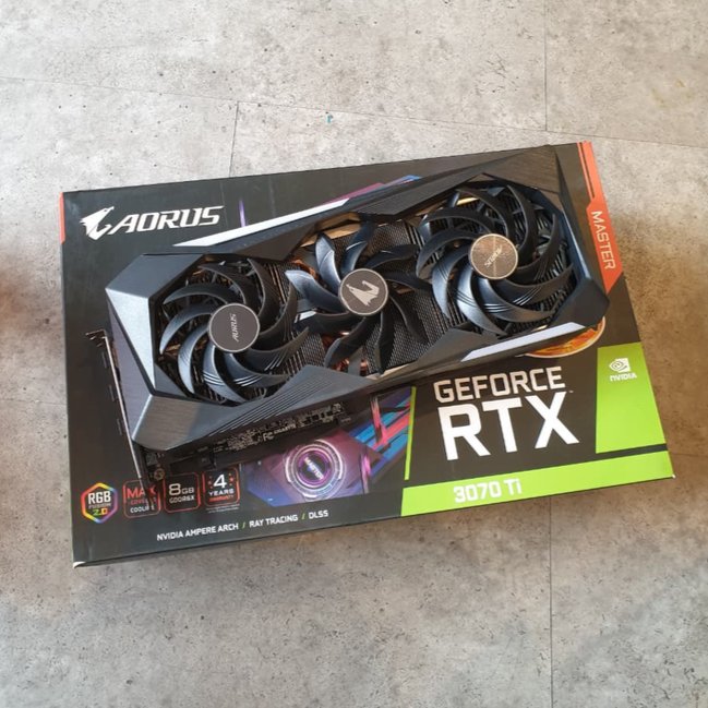 GIGABYTE GEFORCE RTX 3070 Ti AORUS MASTER 8GB GDDR6X NVIDIA VGA / 3070Ti