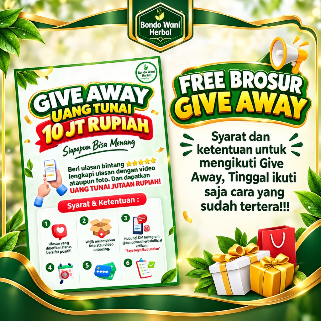 Brosur Give Away Pembelian Cardina Squalene