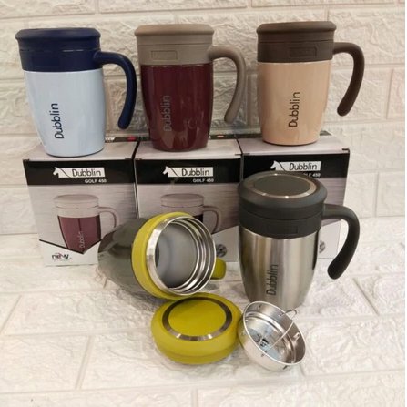 Dubblin Golf 450 ml Mug Cangkir Stainless Tahan Panas Dingin / 3otol Golf 450 Gelas Kopi Teh