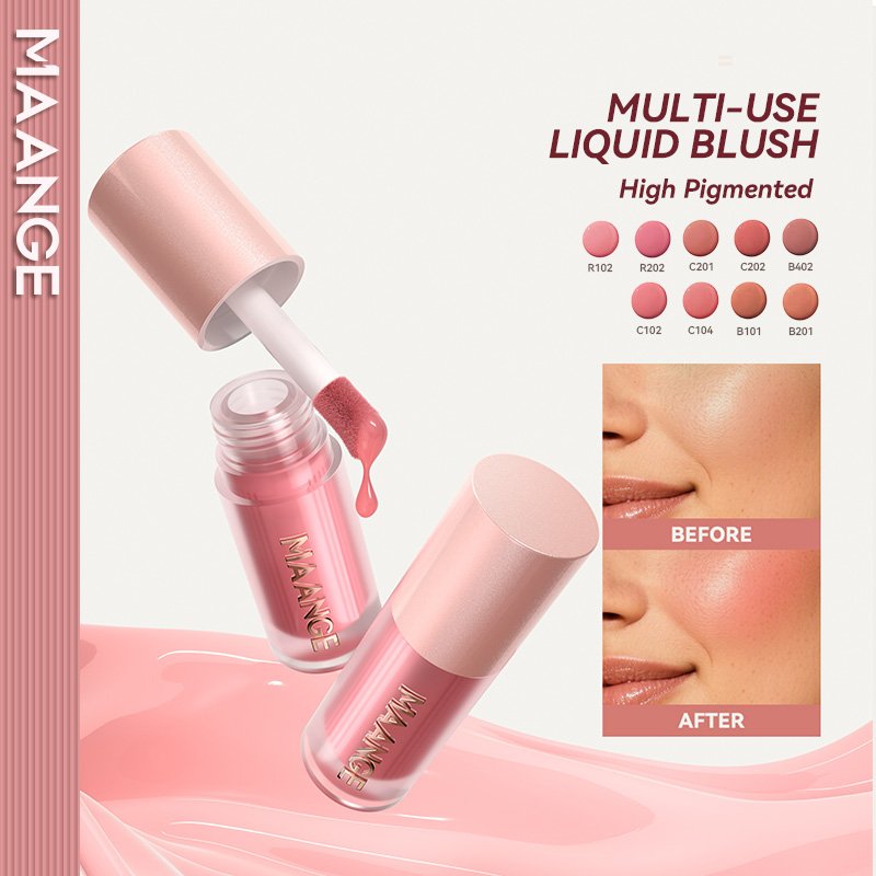 MAANGE Cheek & Lip Tint Multi-Use Lightwight Tint Smooth Lasting Blush Lip Stain MG-F04