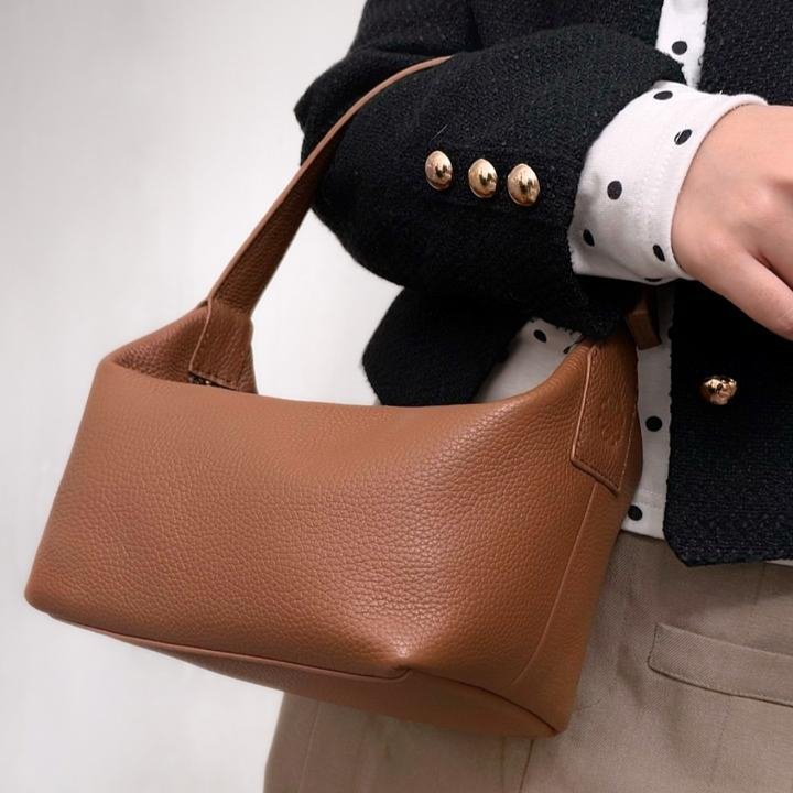 BentangMaya by Biyantie - Shoulder Bag Wanita Hand Pouch Kulit Elegan Simpel Casual Kulit Sapi Asli