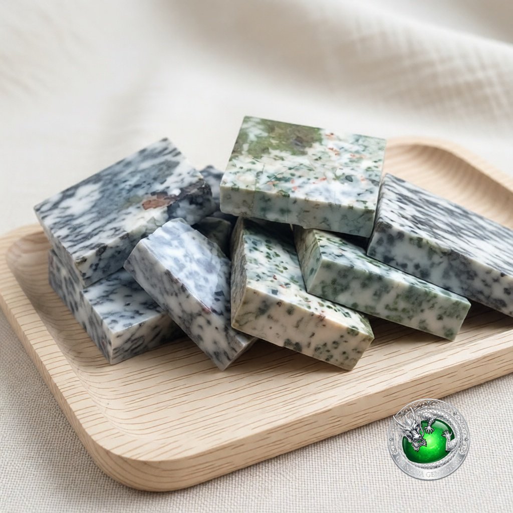 BAHAN BATU AKIK GIOK ARMY/MAWSITSIT KEBUMEN ASLI NATURAL