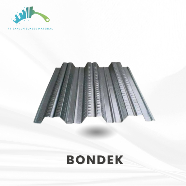 BONDEK FLOOR DECK LEBAR EFEKTIF 1 METER TEBAL 0.55MM–0.70MM – PLAT BAJA GELOMBANG UNTUK BEKISTING TE