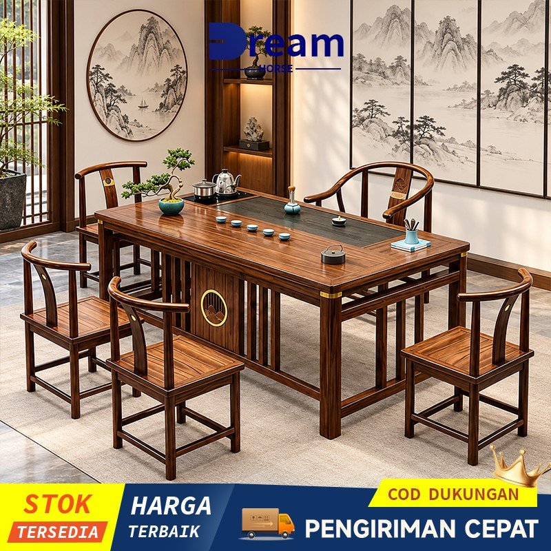 COD Meja Teh Kayu Solid/Kelas Atas Meja Teh/Meja Teh Set/Meja Teh Rumah Tangga/Meja Tamu