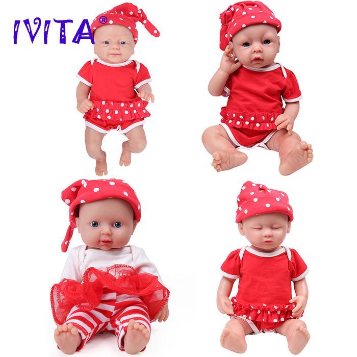 PROMOO IVITA 100% Silicone Reborn Baby Dolls Painted Realistic Baby Doll Lifelike Newborn Wholesale