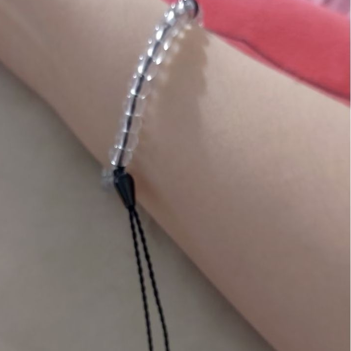 Gelang Manik Kristal Bening Aesthetic
