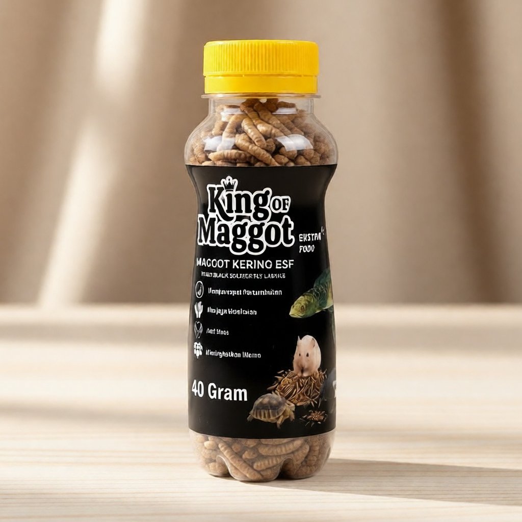 Maggot Kering BSF Grade A - /Dried Maggot  Tinggi Protein, Tidak Berminyak, 50 gram,100gram,150gram.