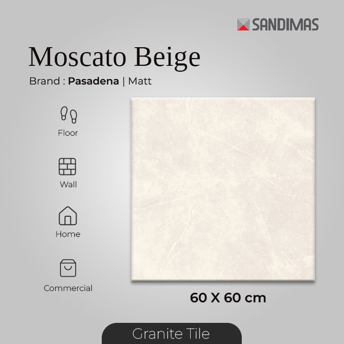 Sandimas  Granite Tiles Moscato Beige Matt 60x60