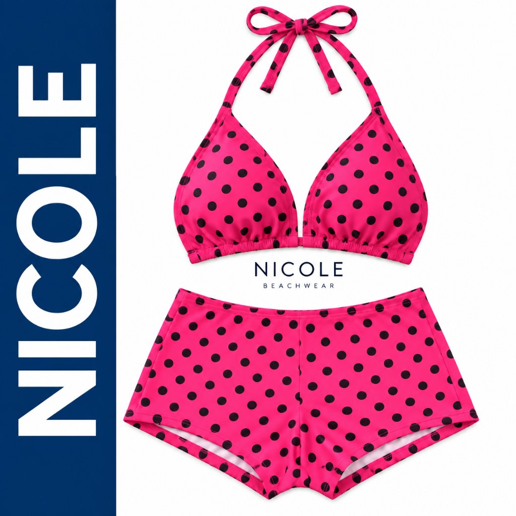 [NICOLE] Bikini Tali Set Pants Motif Bunga Bikini Pantai baju Renang wanita | Bikini Wanita Fashion 