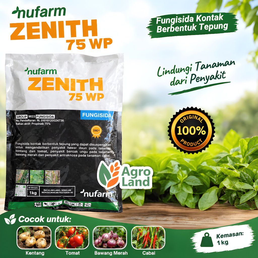 Fungisida ZENITH 75 WP | Fungisida kontak yang bersifat protektif