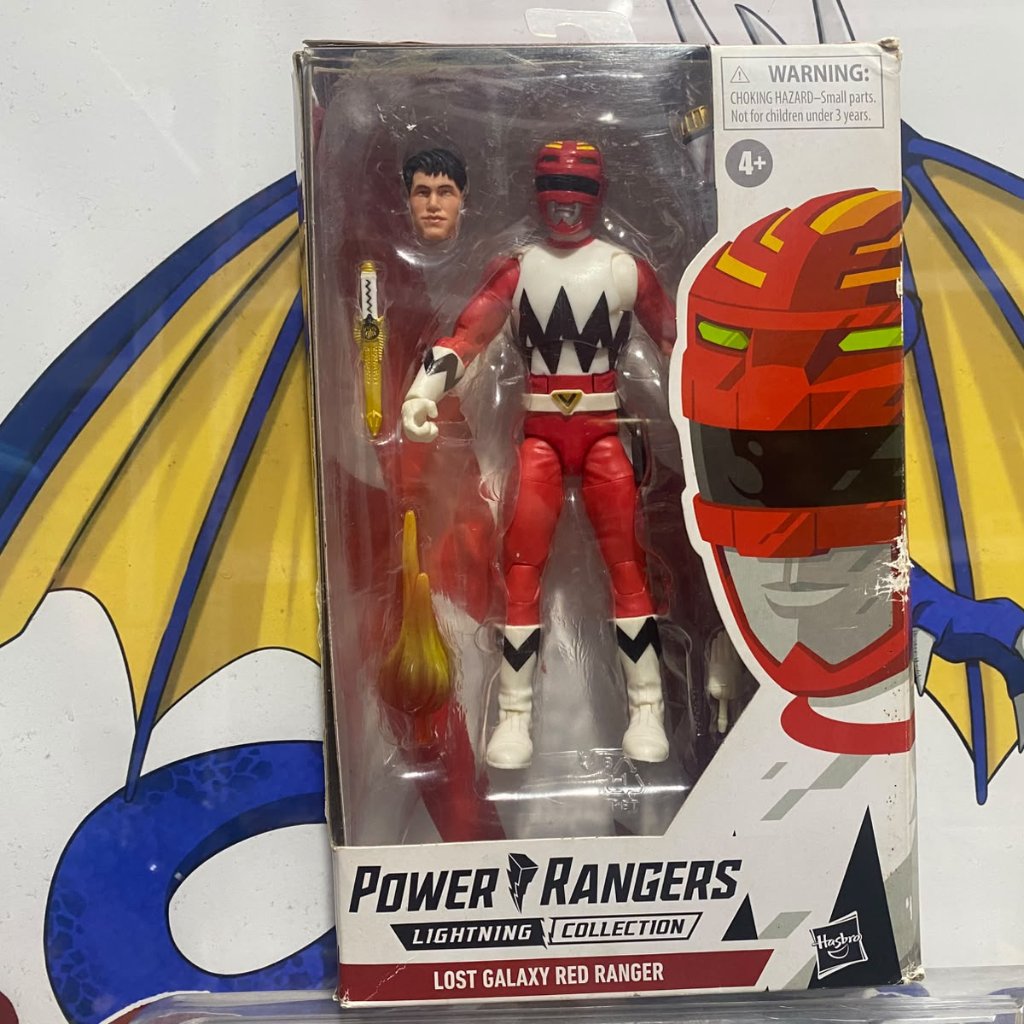 HASBRO LIGHTNING COLLECTION POWER RANGERS LOST GALAXY RED RANGER FIGURE SKALA SHF