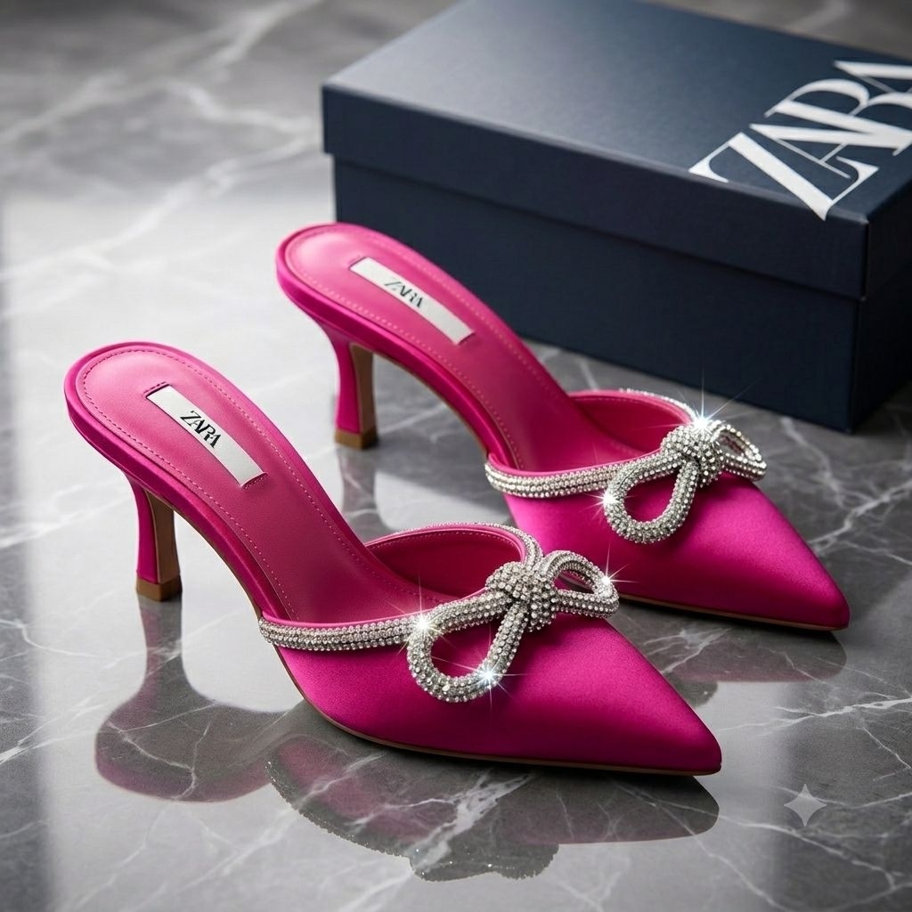 selop pink wanita elegan branded