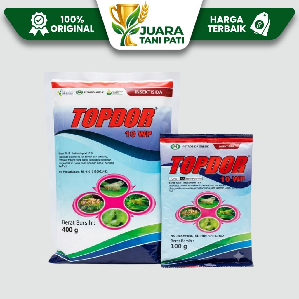 Topdor 10 WP Insektisida Sistemik Racun Kontak Lambung