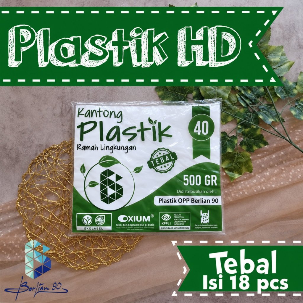 Kantong Plastik Kresek Putih TEBAL UK 15 , 18, 24 , 28 , 30 , 35 , 40 , 50 Ramah Lingkungan / Kerese