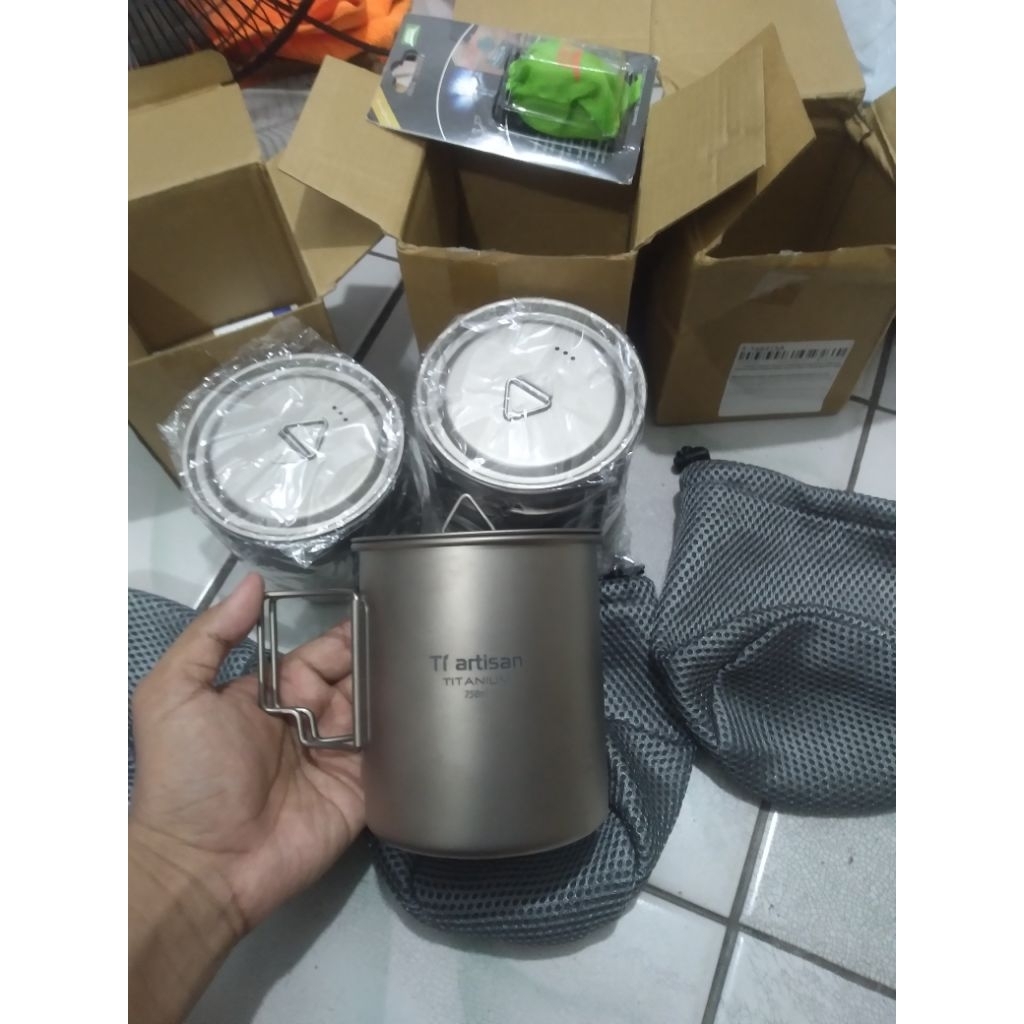 Ti Artisan Mug Titanium 750ml (Baru)