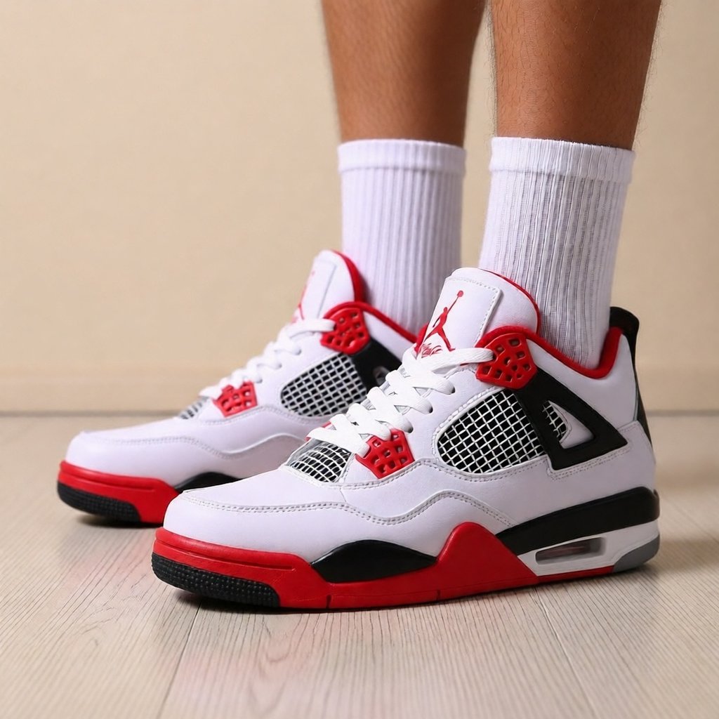 Sepatu Nike Air Jordan 4 Retro OG 'Fire Red'