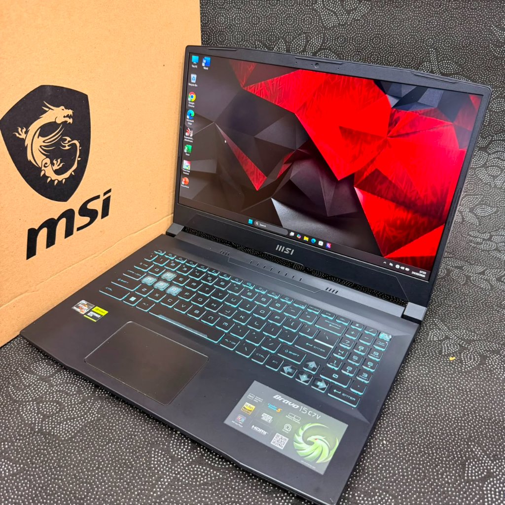 laptop leptop seken second bekas MSI Bravo 15 C7VE Ryzen 7 7735HS RAM 16Gb siap pakai