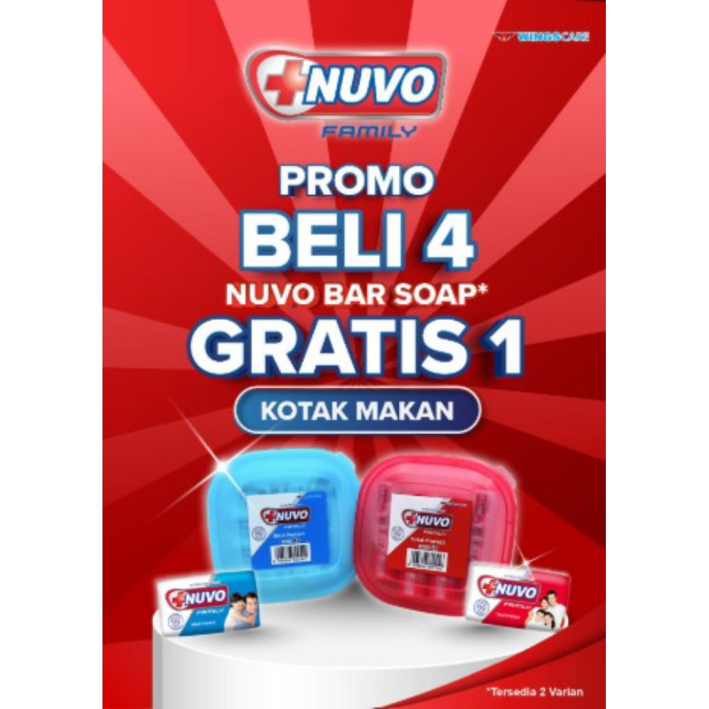 Sabun Nuvo 4 free tepak bekal
