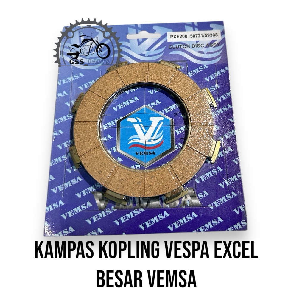 KAMPAS KOPLING KAIN KLOS VESPA PXE EXCEL VEMSA