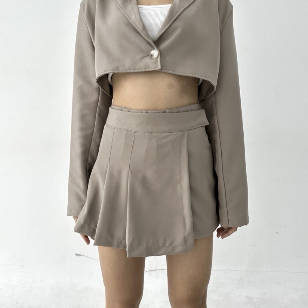 Posha Otto Skort in Peanut || Baju Rok Wanita Second