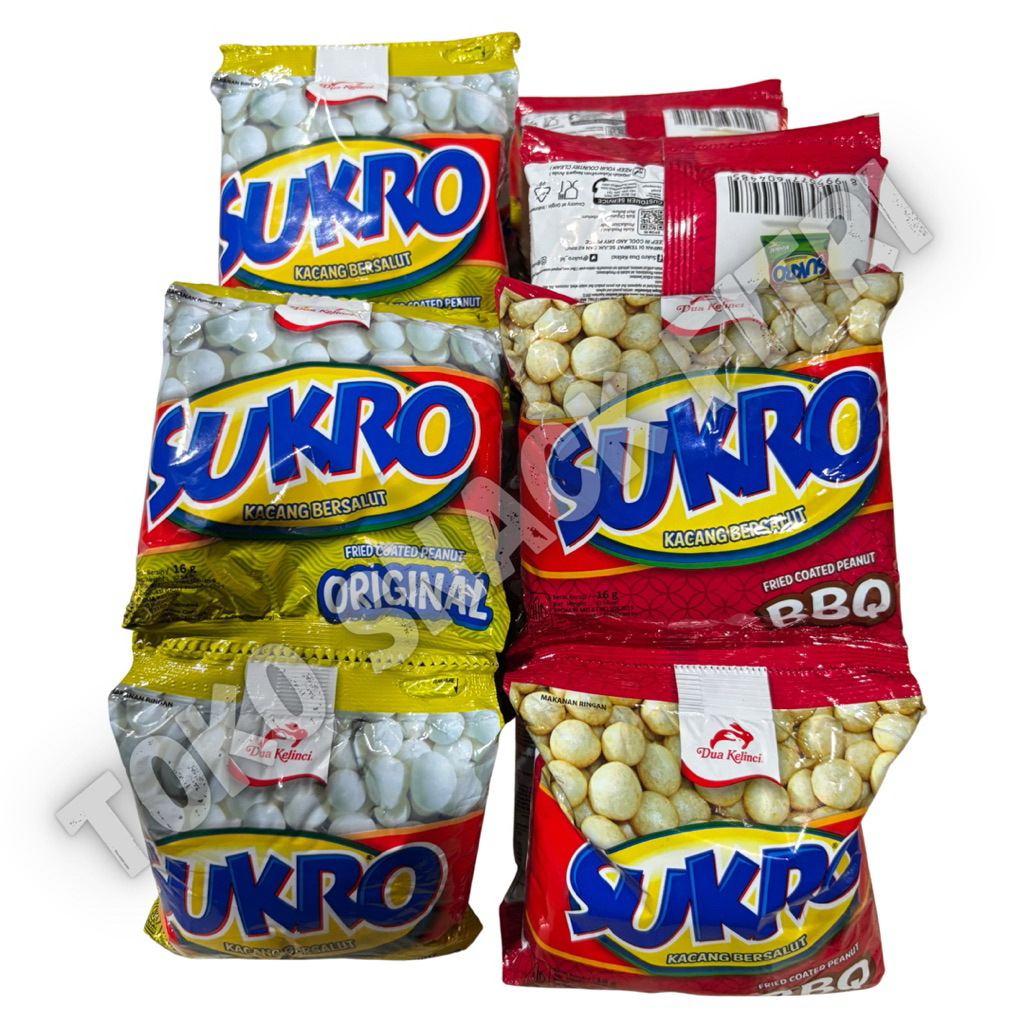 

KACANG SUKRO RENCENG 16gram @10pcs