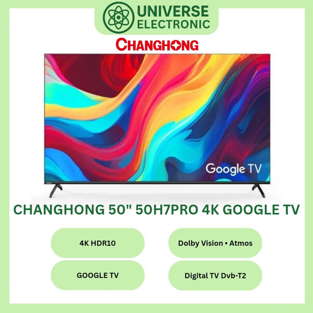 CHANGHONG 50H7PRO / U50H7PRO 4K GOOGLE TV 50 Inch