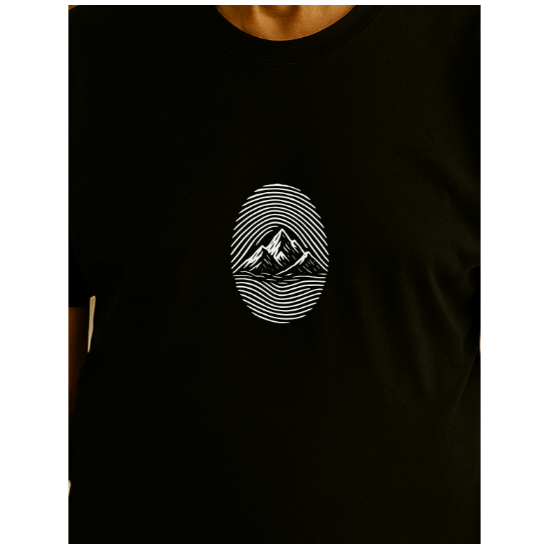 Kaos Gunung Pria Baju Outdoor Adventure Sidik Jari