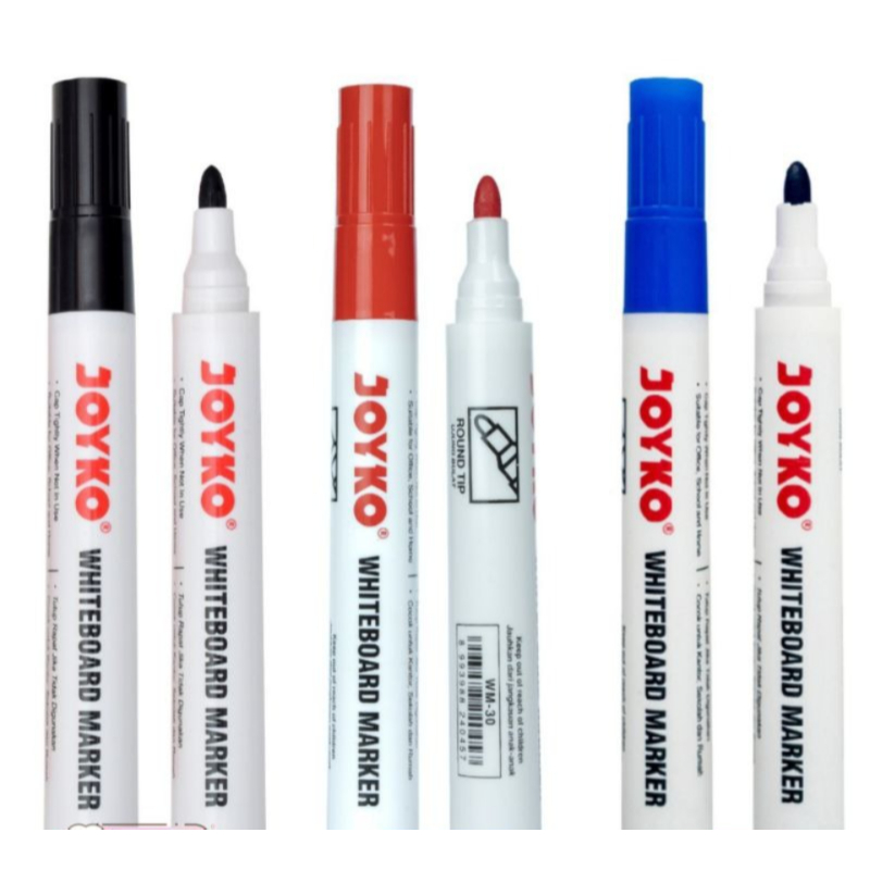 

Spidol Whiteboard joyko / Spidol non permanent WM-65 - perpak isi 12