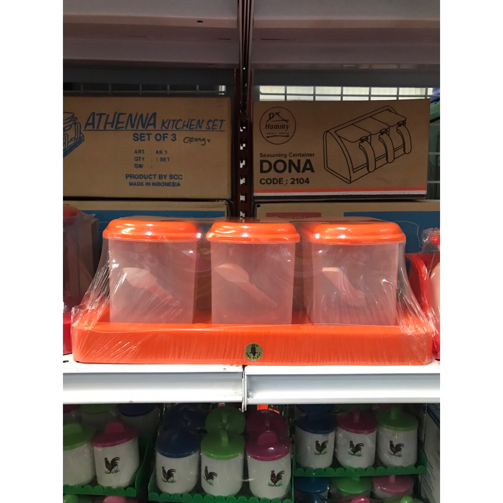 Owl Plast Athena Tempat Bumbu Besar Isi 3 Pcs