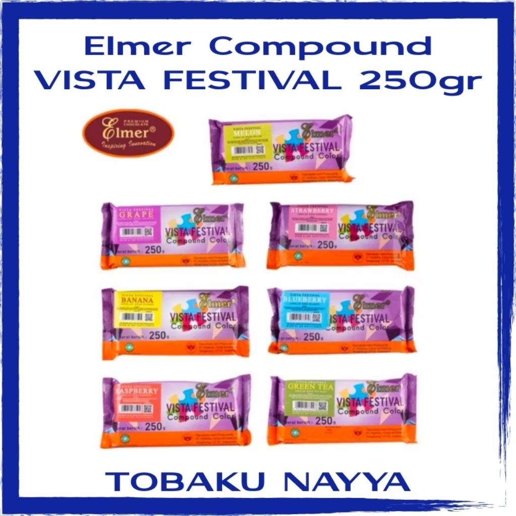 

Elmer Compound Vista Festival 250gr - Coklat Batang Aneka Rasa