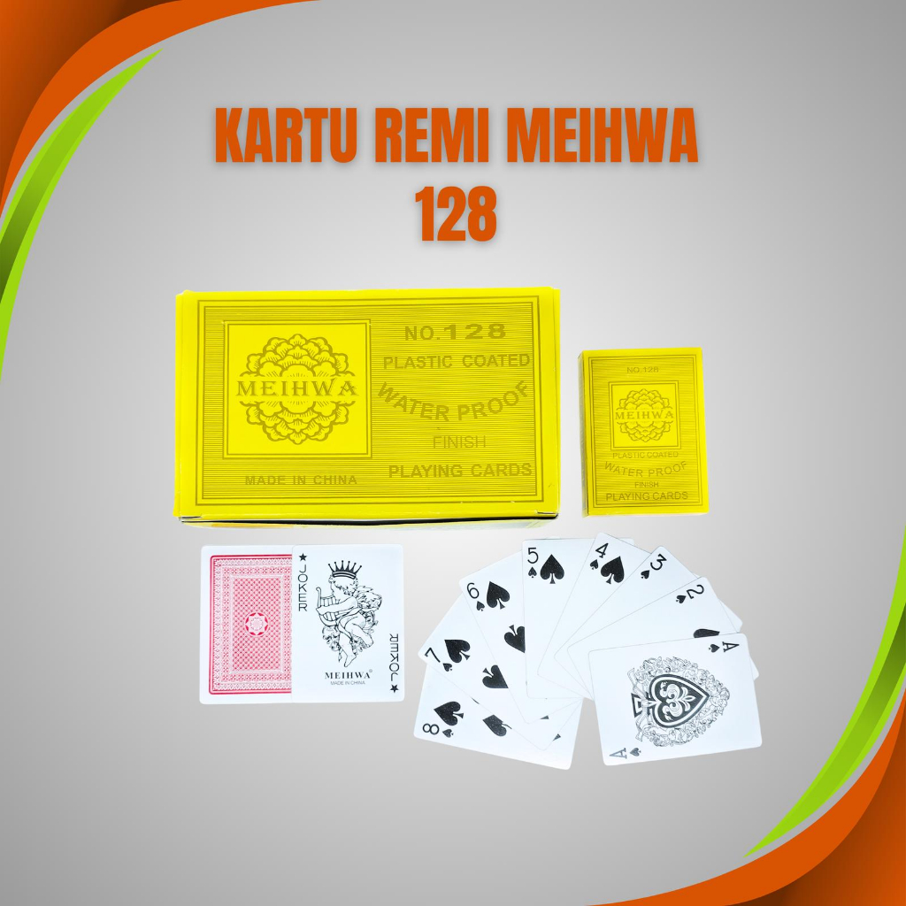 Kartu Remi Mei Hwa 128 Emas 1 Box