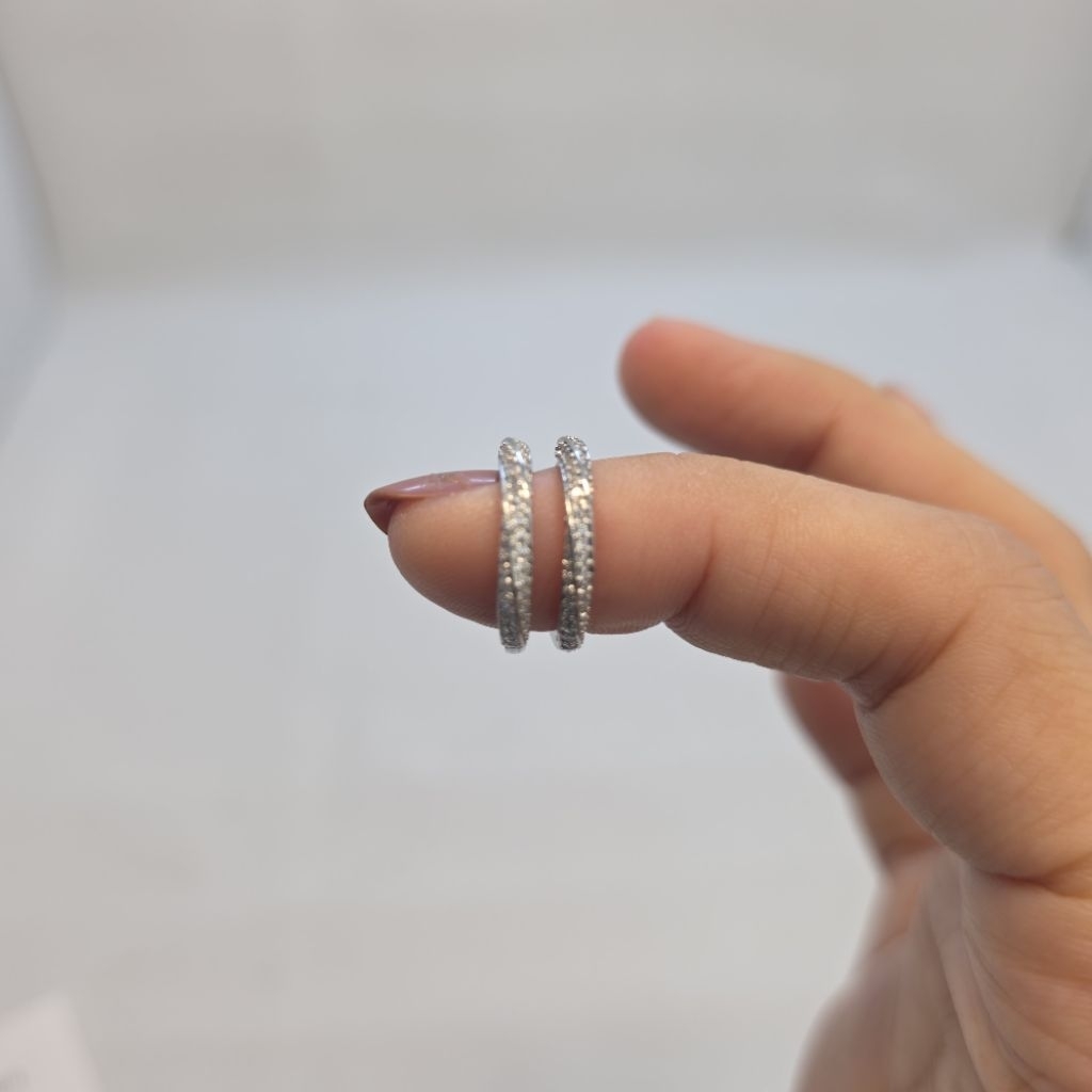 anting bulat ring klip s925