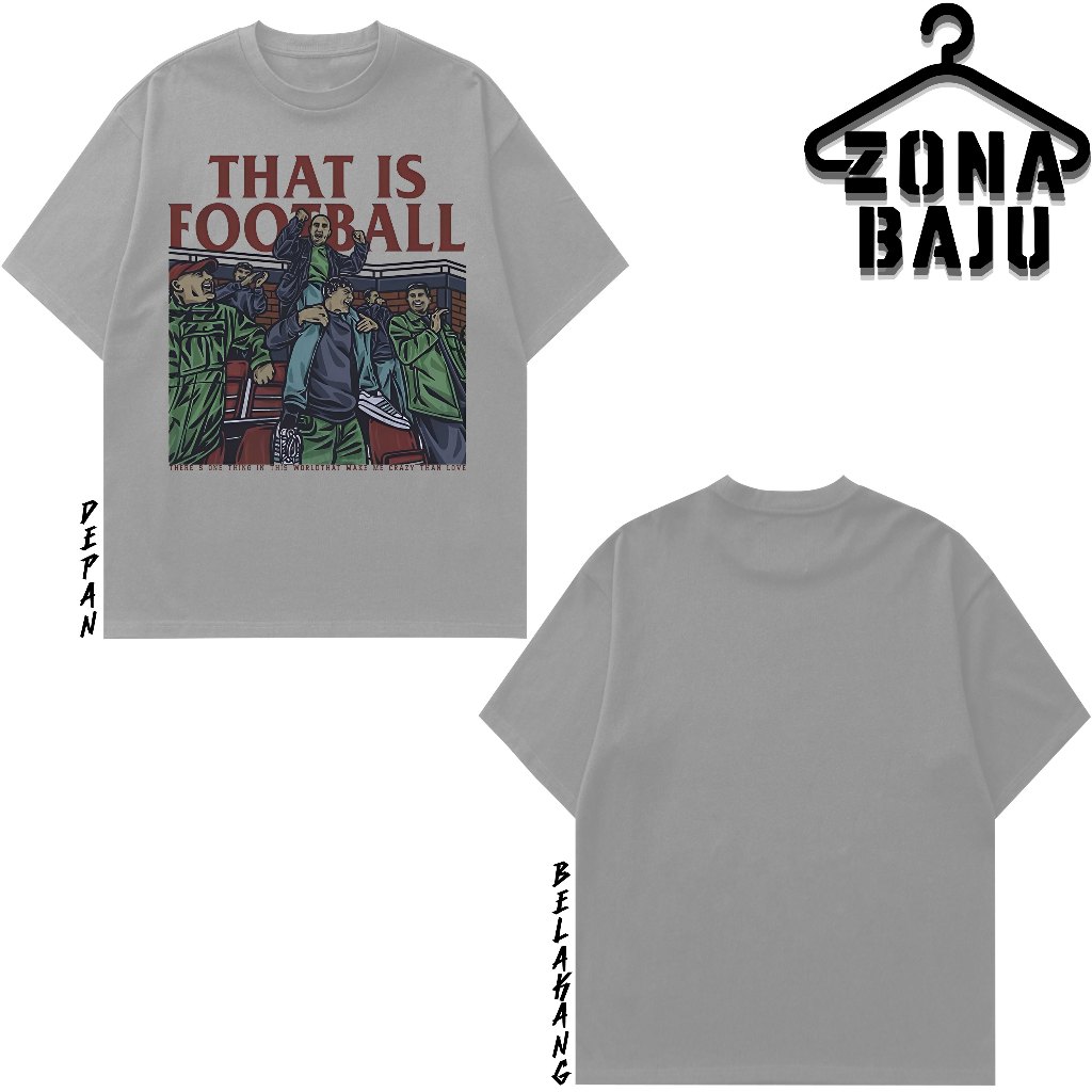 Kaos Streetwear Football Desain Premium Polyester