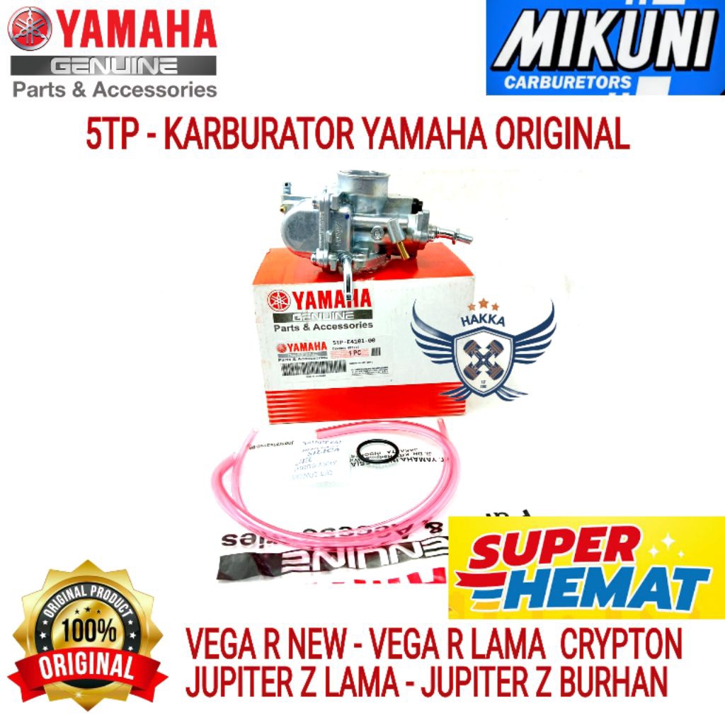 5TP ORIGINAL KARBURATOR YAMAHA VEGA R NEW, KARBURATOR YAMAHA VEGA R LAMA, KARBURATOR YAMAHA CRYPTON,